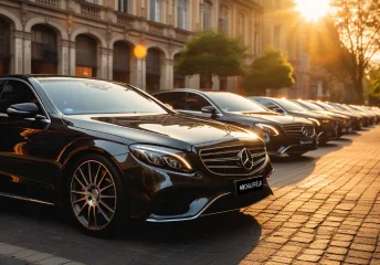 Event Transportation taxies in the line